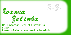 roxana zelinka business card